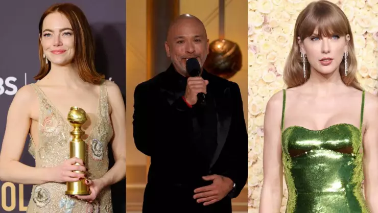 Emma Stone llama “imbécil” a Jo Koy por broma a Taylor Swift en los Golden Globes 2024