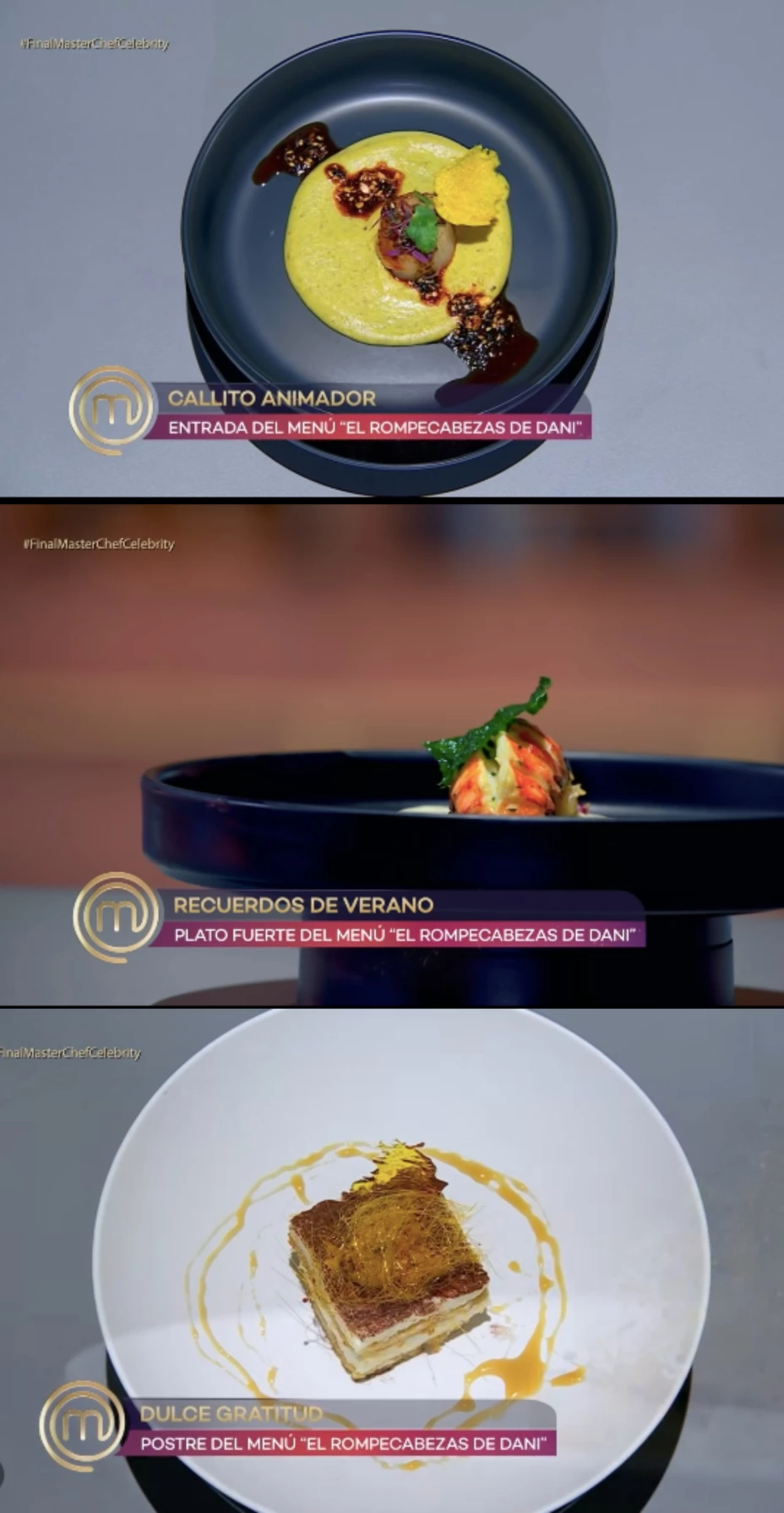 Estos platillos le dieron el TRIUNFO a Dani Valle en la GRAN FINAL de MasterChef Celebrity México 2025
