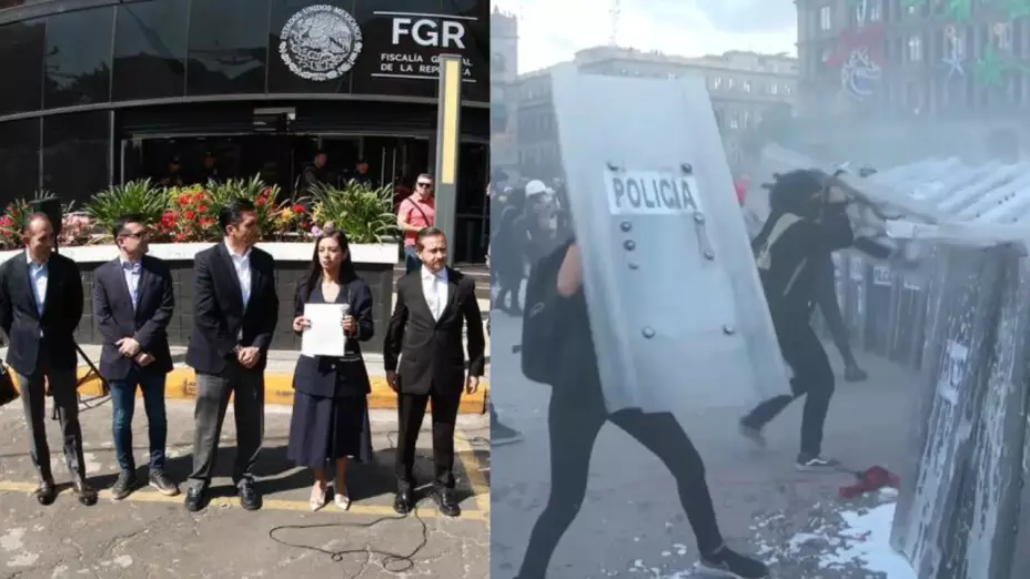 PAN denuncia FGR bloque negro, marcha 15 noviembre