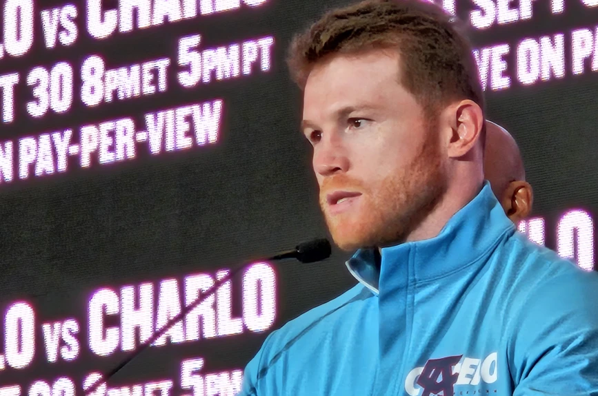 Conferencia de prensa Canelo Charlo Las Vegas