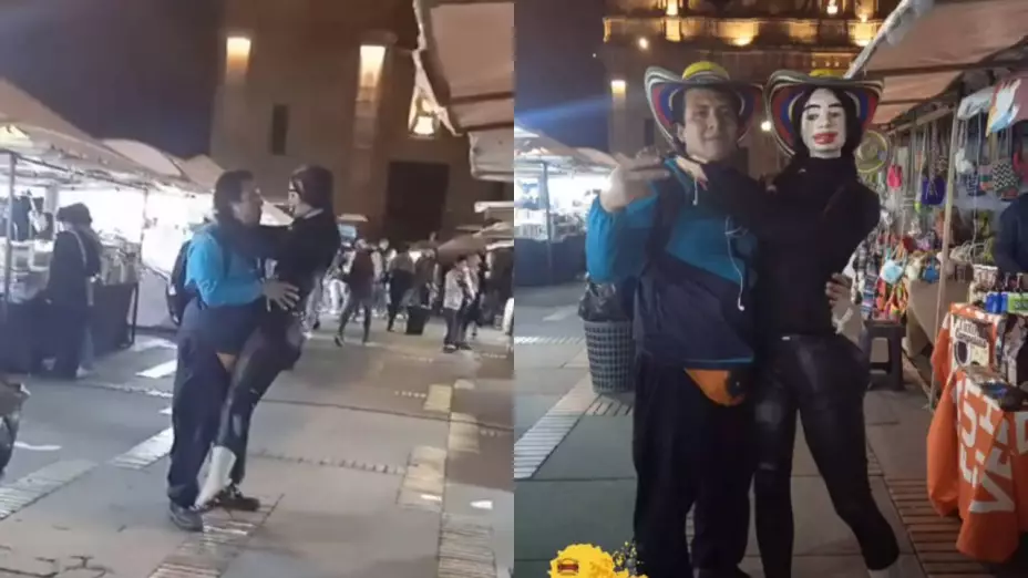 VIDEO: ¡La tuneó! Joven con familia de trapo le hace la lipo a su novia de trapo