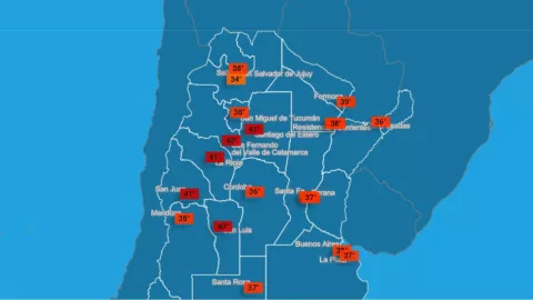 calor extremo en Argentina