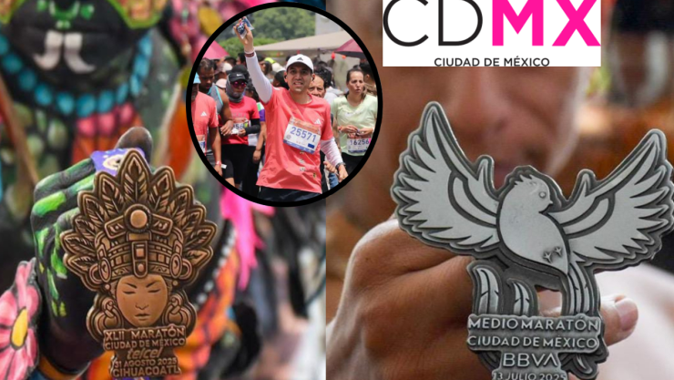Así luce: los detalles icónicos que tiene la medalla del Maratón y Medio Maratón de la CDMX