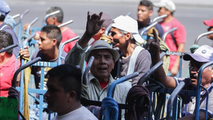 Protesta de “diableros”