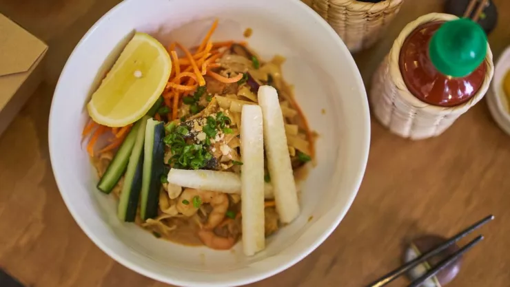 Wok Ando jicama asi&aacute;tica y mexicana