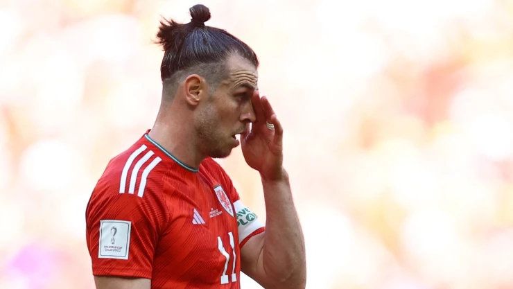 Gareth Bale durante el Gales vs Irán