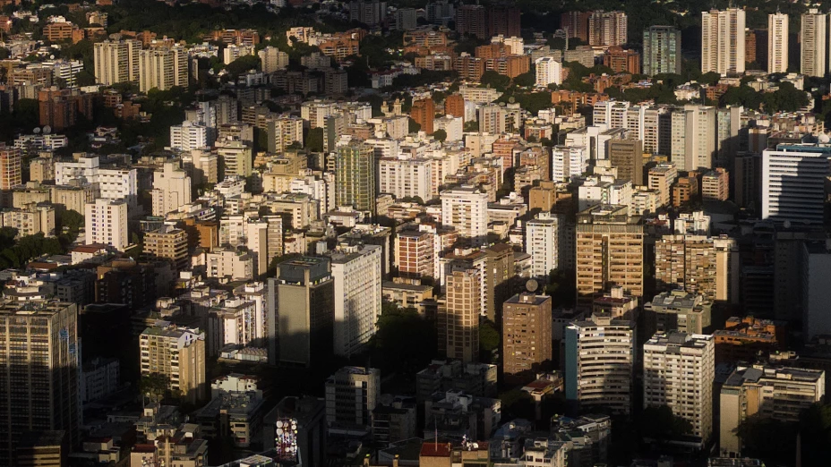 Edificios en el vecindario Los Palos Grandes de Caracas, Venezuela
