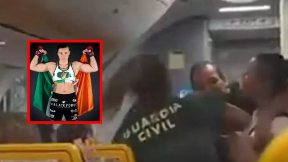 Luchadora de MMA agrede a guardias en España