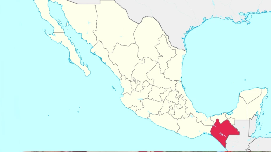 Chiapas, México, mapa