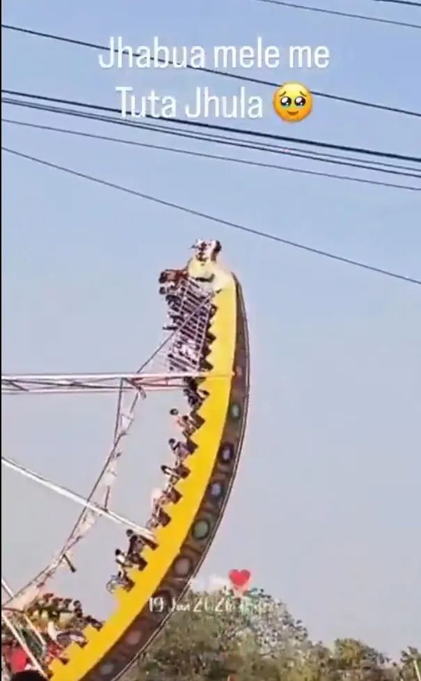VIDEO: juego mecánico colapsa y deja múltiples heridos en feria de la India