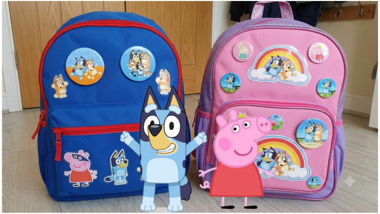 Bluey y Peppa Pig