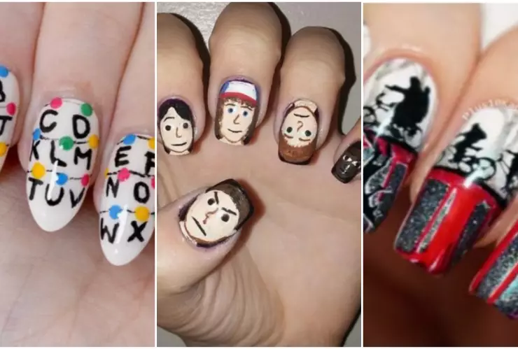 Modelos de uñas de Stranger Things