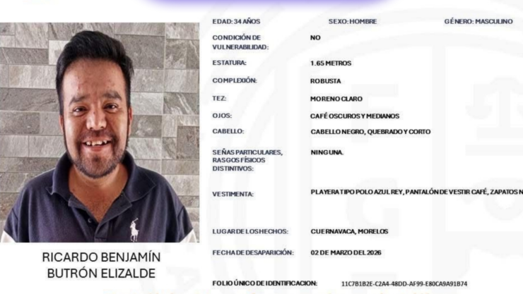SE BUSCA a Ricardo Benjamín Butrón Elizalde.