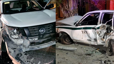 Accidente en Cancún_ Conductor pierde el control y choca a cuatro vehículos en la avenida Bonampak