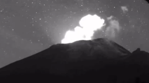 Sismo volcanotectónico en el Popocatépetl.