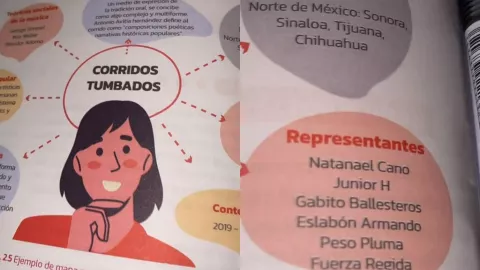 Corridos tumbados en libros de texto