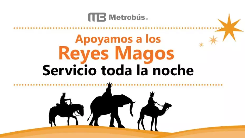 Metrobús dará servicio toda la noche a los Reyes Magos