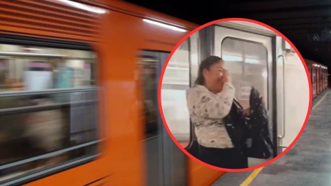 Pasajeros del Metro CDMX sorprenden a vendedora con ‘Las Mañanitas’.