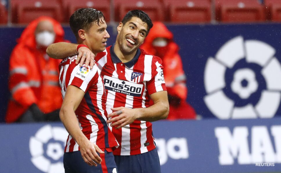 Luis Suárez festeja su gol