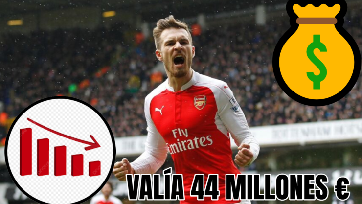 Aaron Ramsey: su valor en el mercado era 44 millones y hoy est&aacute; por los suelos, &iquest;a cu&aacute;nto asciende?