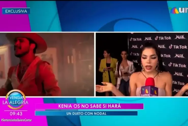 Kenia Os contó que Christian Nodal la dejó de seguir en las redes sociales.