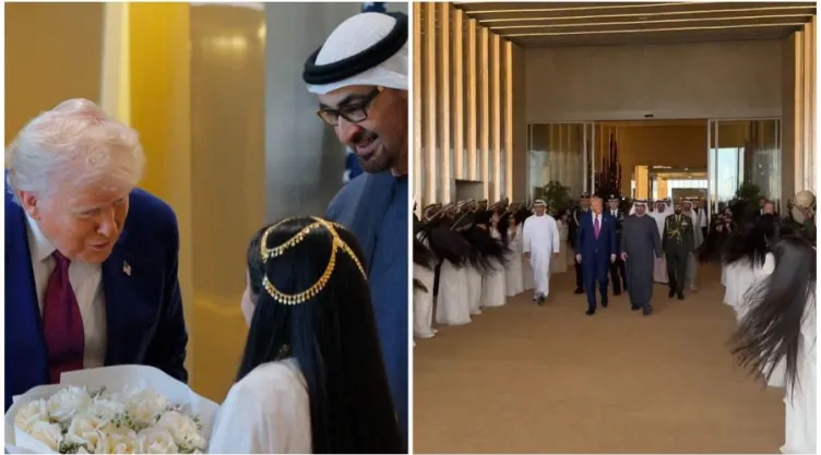 ¿Por qué las mujeres ondean su cabello en bienvenida a Trump en Emiratos Árabes Unidos?