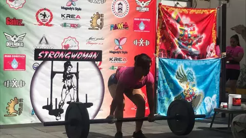 participante en el “Strong Woman” en la CDMX