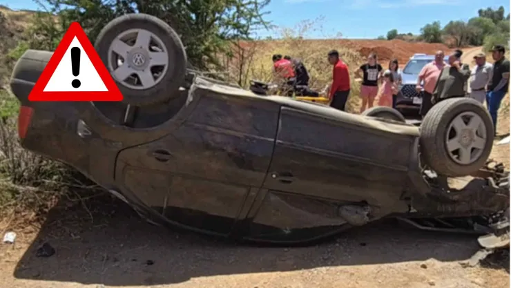 Enfermera de Zacatecas resultó lesionada tras aparatosa volcadura en la carretera Morelos-Zacatecas