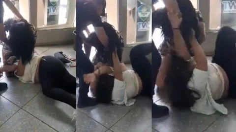 Mujer golpea a estilista