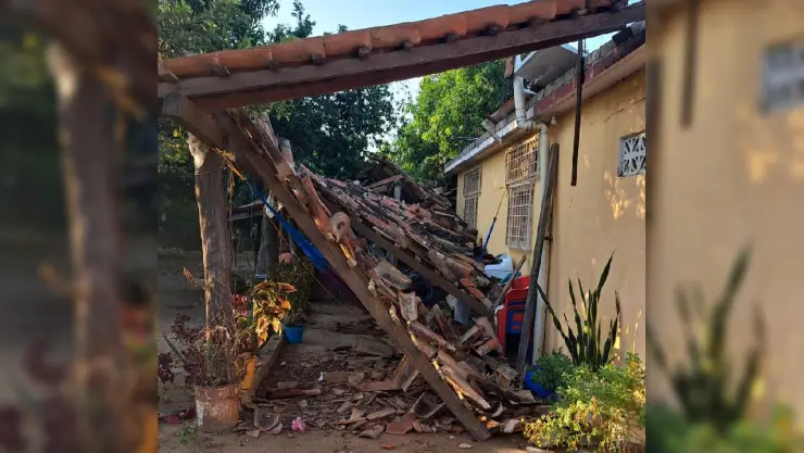 Daños en viviendas tras sismo en San Marcos, Guerrero