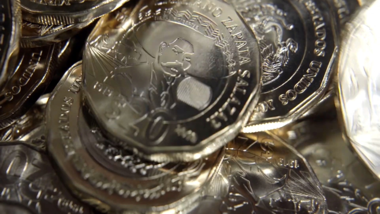 Moneda conmemorativa Emiliano Zapata