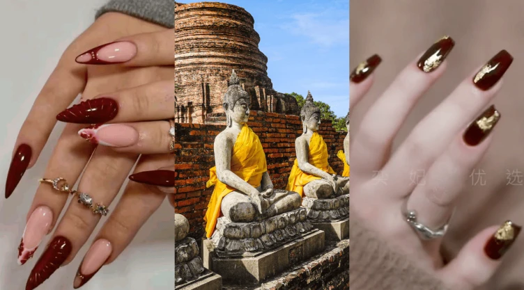 Los 5 mejores diseños de uñas tailandesas para usarlas en color vino.png