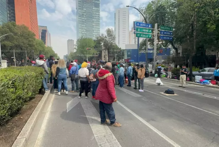 Manifestación en Paseo de la Reforma