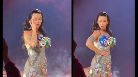 VIRAL: Katy Perry pierde el control de su párpado en pleno concierto