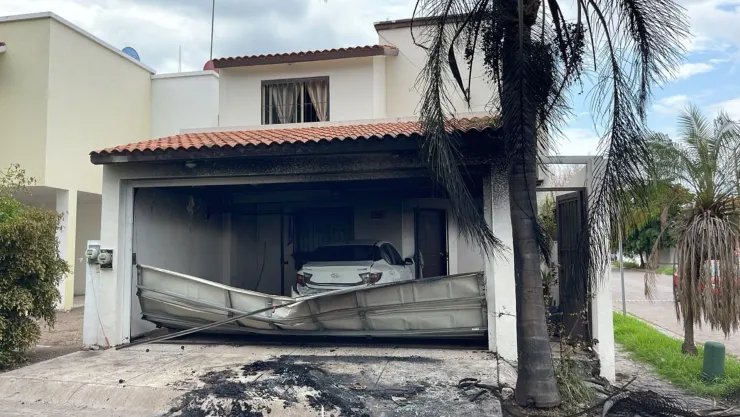 Casa vandalizada en el sector El Barrio