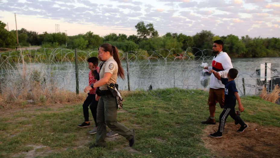 El cruce de migrantes en Estados Unidos