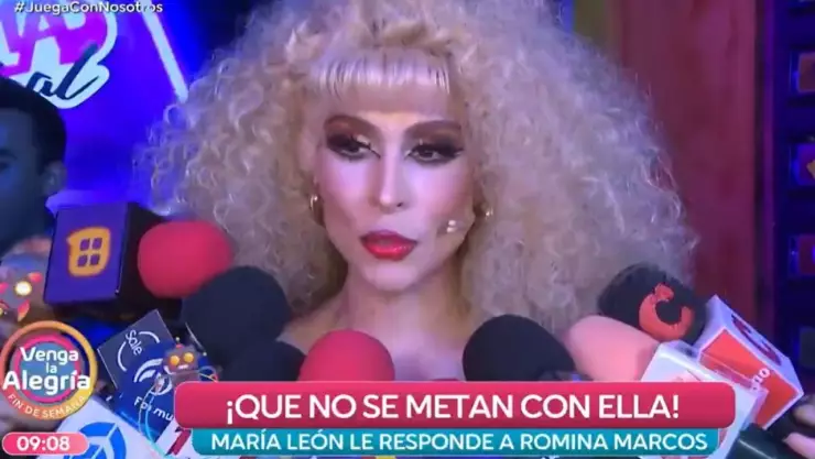 maria leon responde a polemica de romina marcos