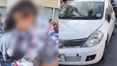 Abuelita y niño son ATROPELLADOS en la Avenida Itzaés; la policía fue en su auxilio