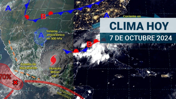 en que estados lloverá hoy 7 de octubre, así será el clima