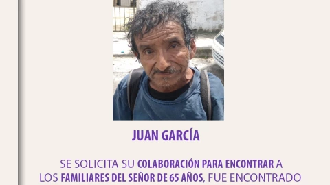 Buscan a la familia de Juan García; el hombre está en Cancún