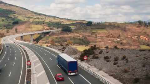 paisaje de carretera