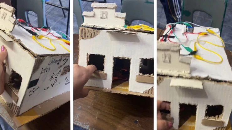 Maestra pide llevar maqueta de casa de Infonavit y alumno lleva una vivienda “invadida”