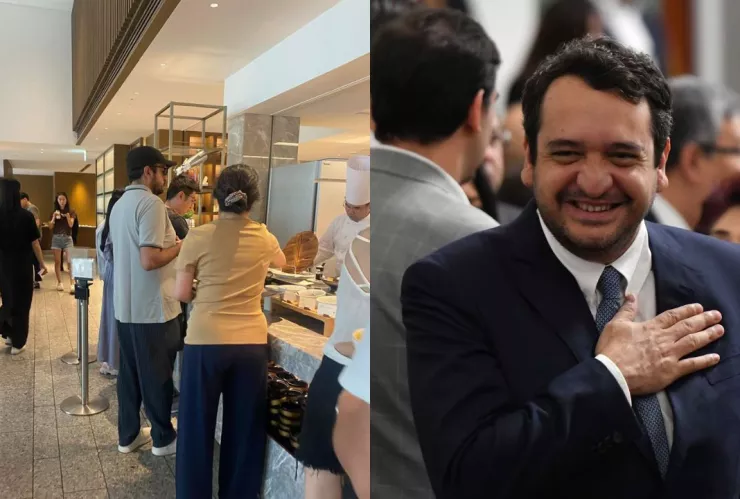 Andy López de vacaciones en Tokio.