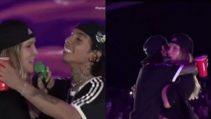 VIDEO | ¡TENSIÓN EN VIVO! Belinda le reclama a Natanael Cano en pleno concierto