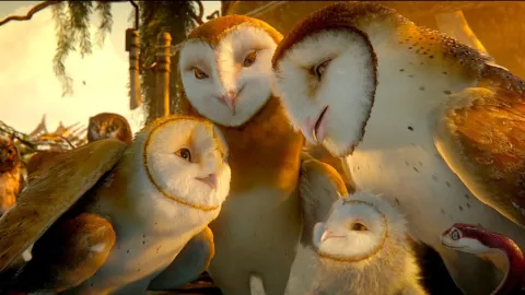 Escena de la película ‘Ga’Hoole: La Leyenda de Los Guardianes’ por Azteca 7.