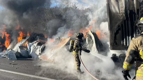 Accidente tráiler Mazatlán