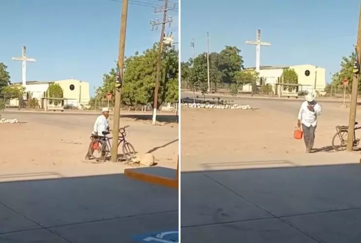 abuelito se viraliza en tiktok tras llevar el lonche a su nieta hasta el trabajo.jpg