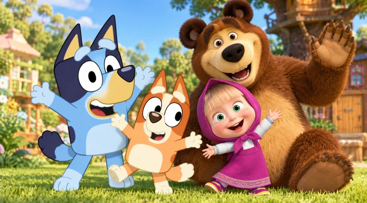 4 episodios de Bluey y Masha y el Oso para hablar con tus hijos sobre la prevención y seguridad