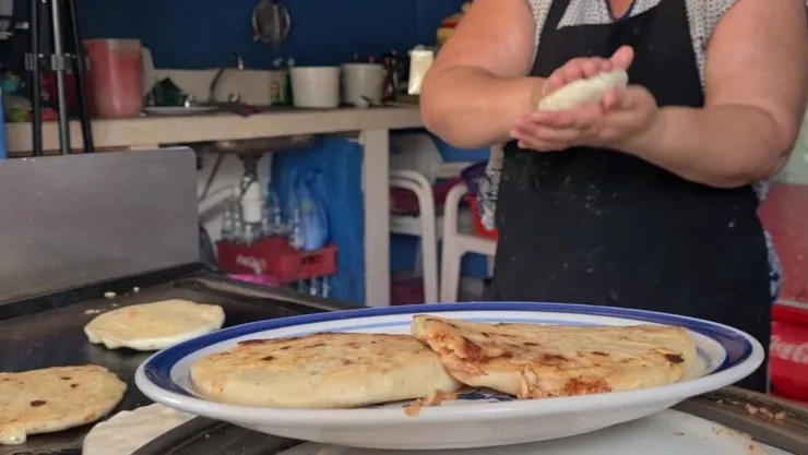 Pupusas en Mazatlán