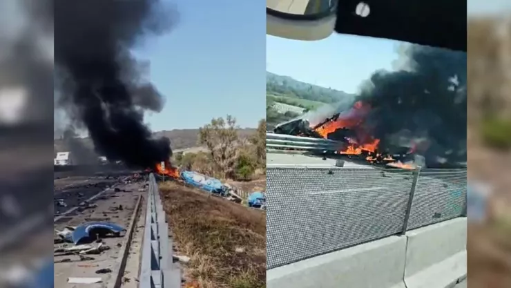 Accidente Macrolibramiento Querétaro hoy 7 marzo